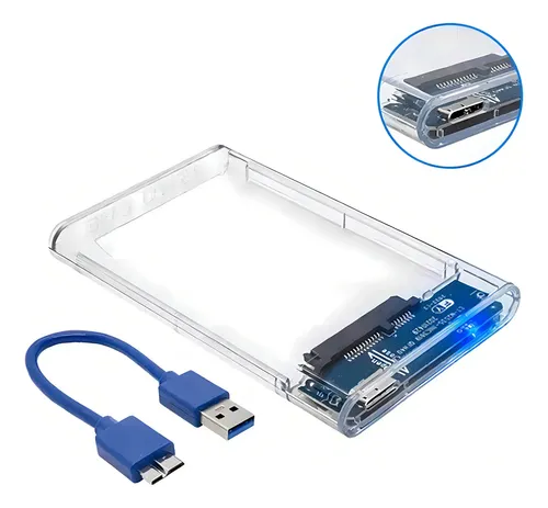 Gaveta p/ HDD 2.5, USB 3.0